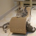 异形猫抓板 猫沙发 宠物休闲床 猫玩具 可回收瓦楞纸 防刮耐磨 猫抓板躺椅 纸板猫抓板床 家具刮擦保护