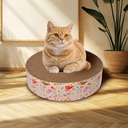 Pannello graffiatoio per gatti in cartone ondulato, Tappetino rotondo per il sonno del gatto, Adatto per gatti d'interno, Letto rotondo per gatto, copertura per mobili del divano