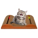双色玩具球双驼峰猫抓板适用于室内猫双面大号宽瓦楞板带猫薄荷